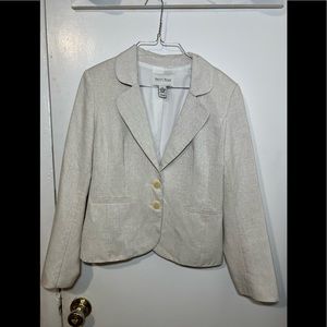 WHBM Cream Spark blazer